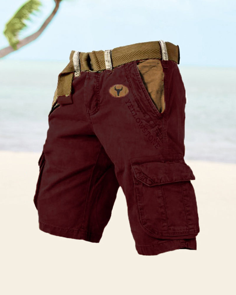 Men's multi-pocket tactical shorts Shorts man