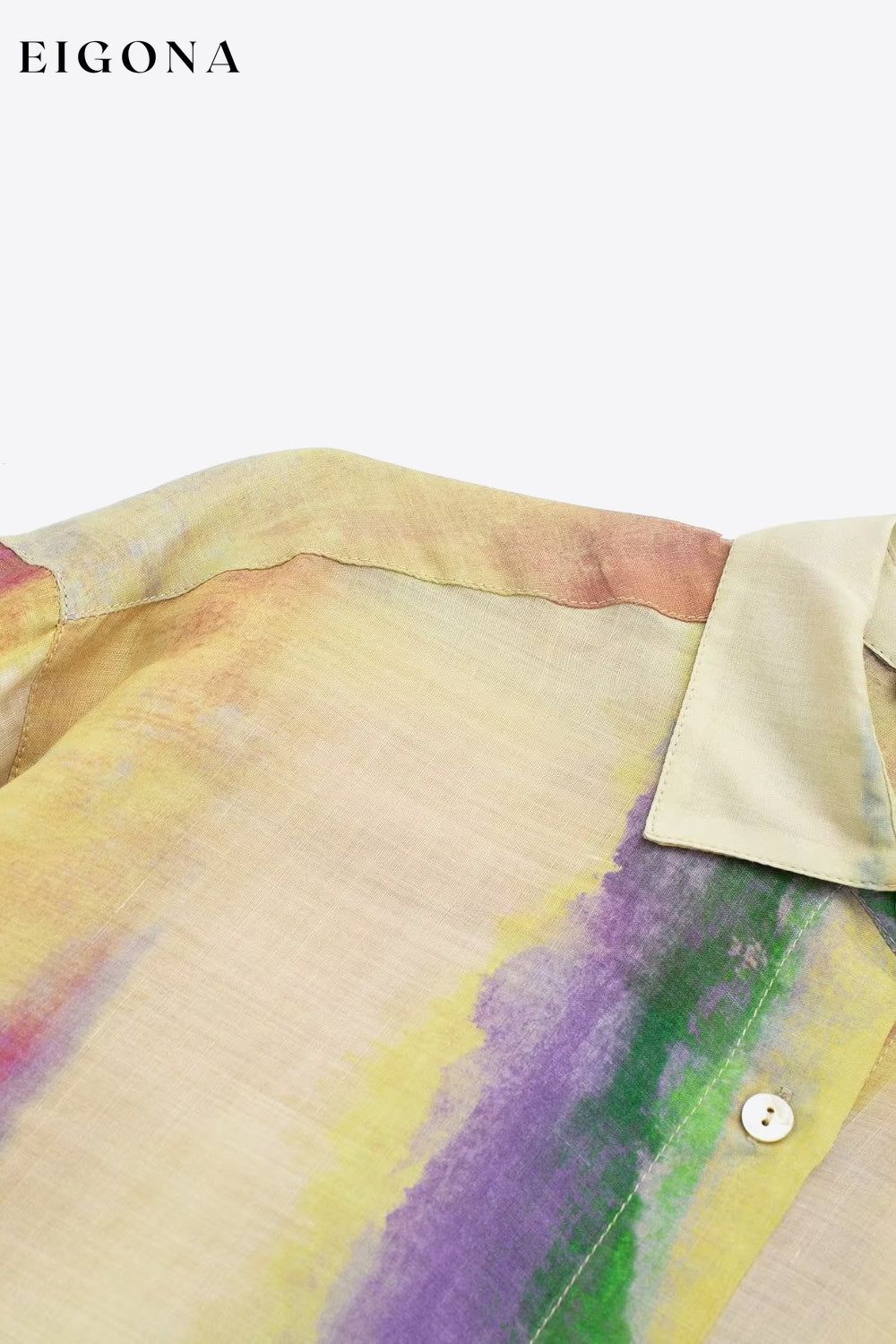 Tie-Dye Long Sleeve Shirt and Tied Skirt Set 2 pieces clothes Dragon-L long sleeve shirts long sleeve top long sleeve tops midi skirts set sets Ship From Overseas Shipping Delay 10/01/2023 - 10/03/2023 shirt shirts skirt skirts top tops