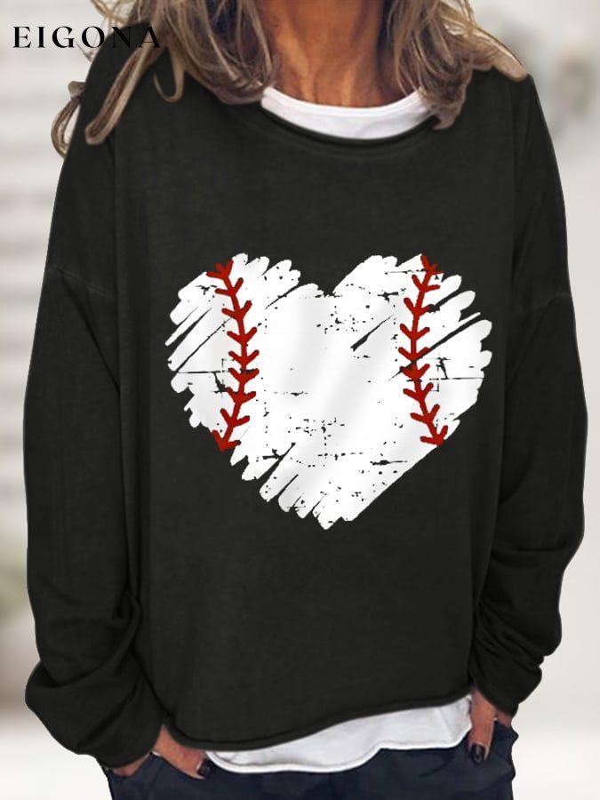 Women's Baseball Love Casual Long-Sleeve T-Shirt