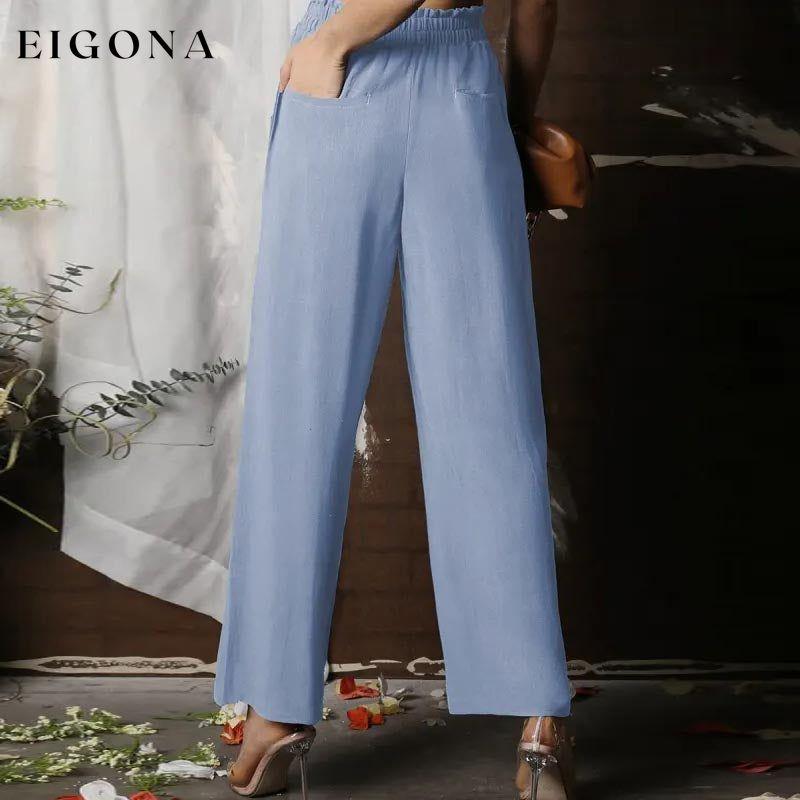 Solid Wide Leg Pants best Best Sellings bottoms clothes pants Plus Size Sale Topseller