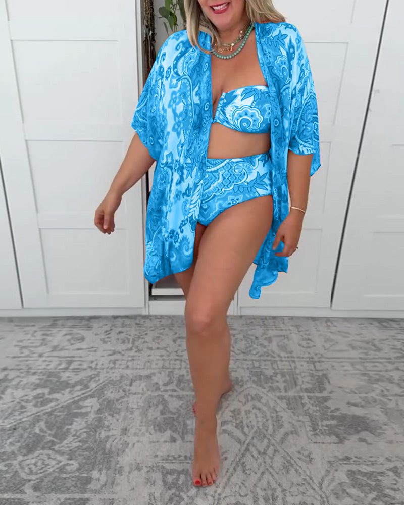 Dreiteiliger Urlaubsbadeanzug