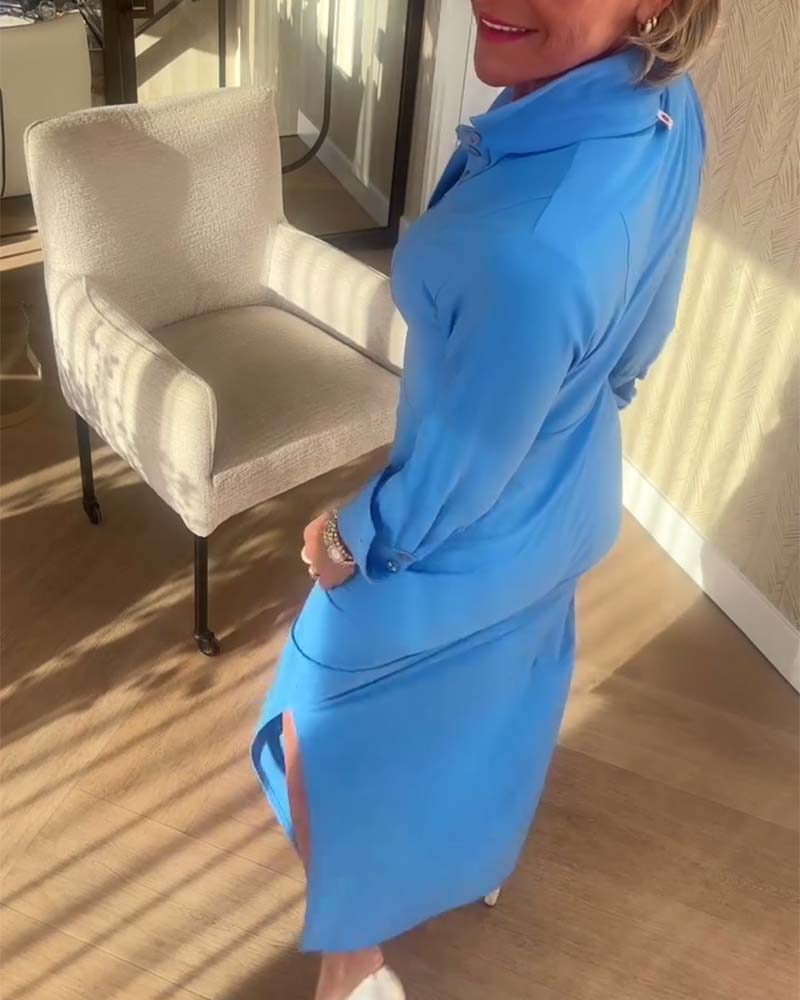 Modisches Kleid mit schmaler Passform