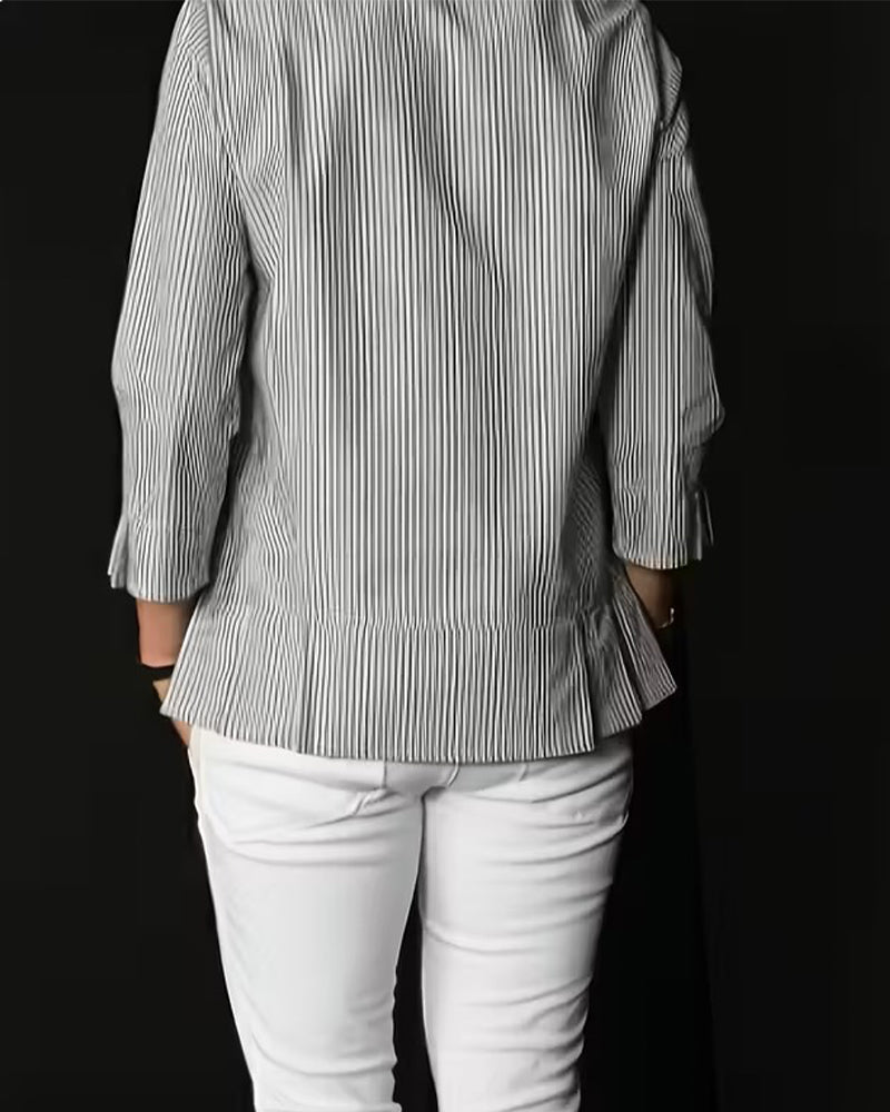 Striped Crew Neck Top