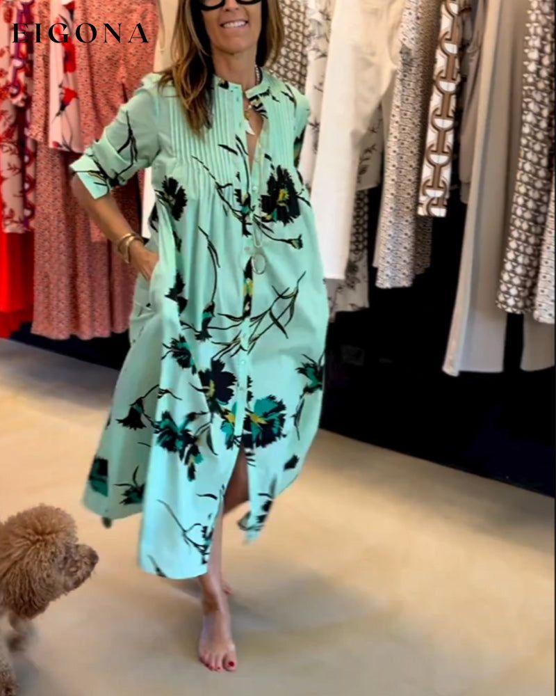 Floral print shirt dress Casual Dresses Clothes Dresses SALE Spring Summer