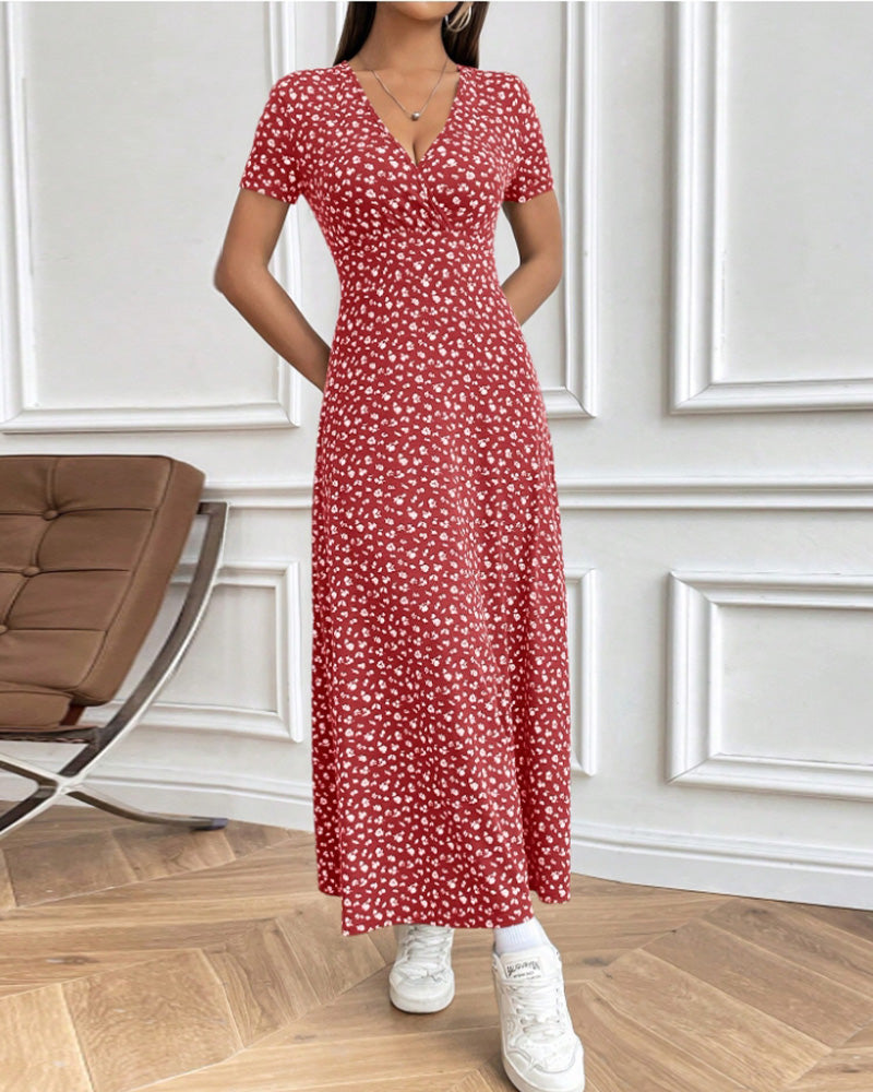 Abito stampato elegante e sexy