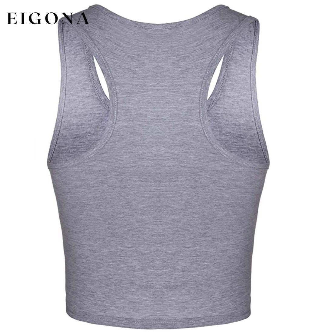 4-Pack: Women's Crop Sleeveless Racerback Tank Tops __stock:100 clothes refund_fee:1200 tops