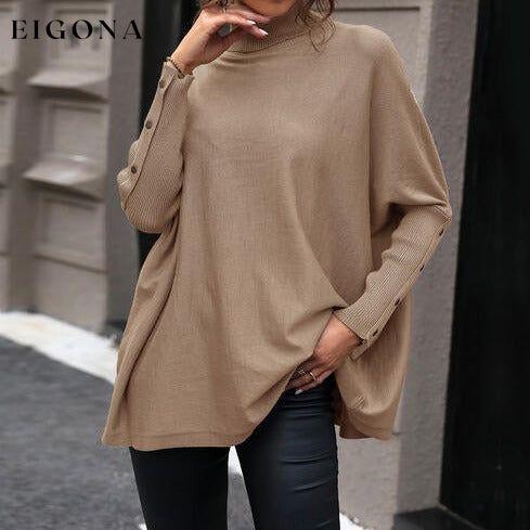 Nude Turtleneck Raglan Sleeve, Long Sleeve Sweater clothes Hundredth long sleeve shirt long sleeve shirts long sleeve top long sleeve tops Ship From Overseas shirt shirts top tops