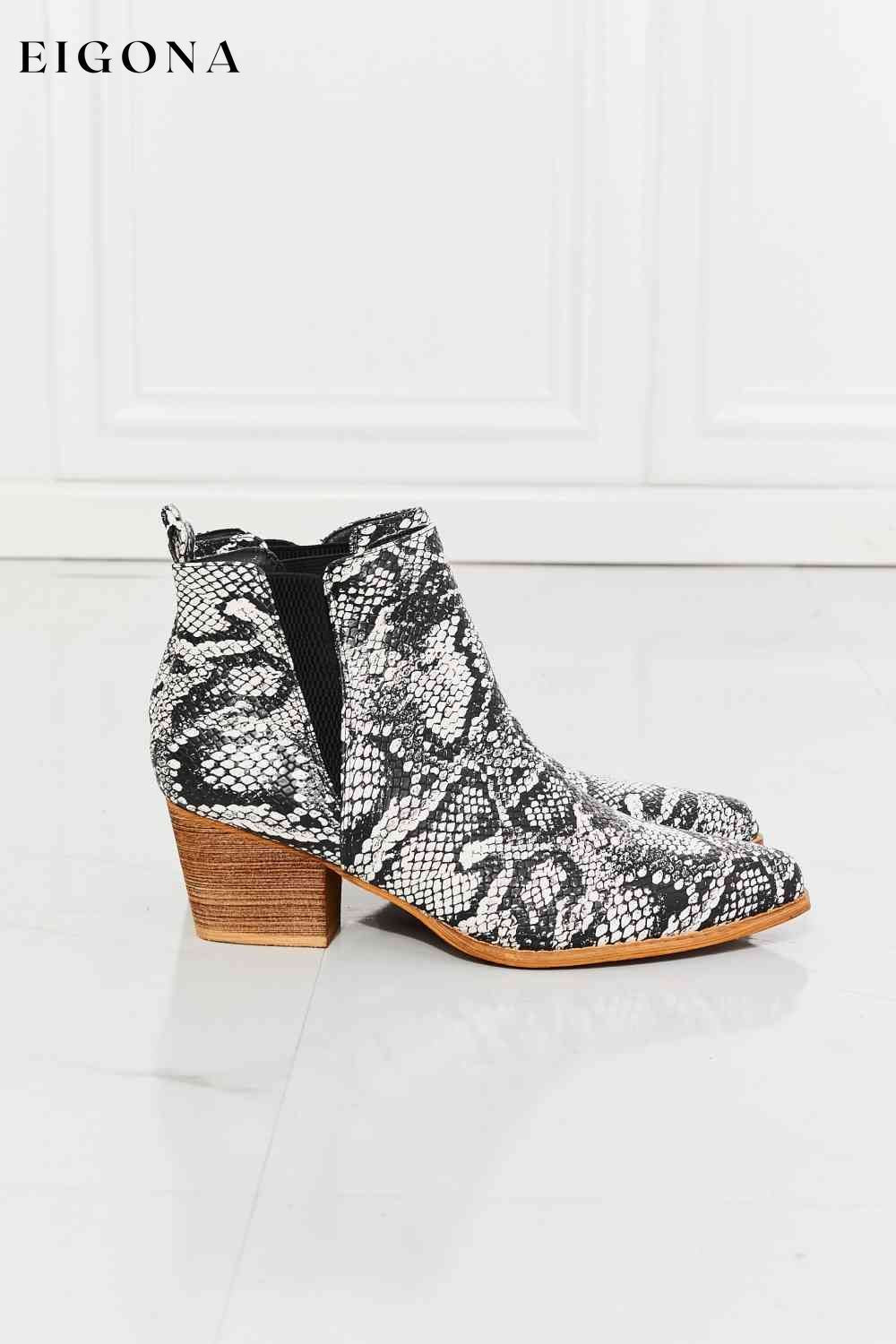 Back At It Point Toe Bootie in Snakeskin Clothes Melody Ship from USA shoes womens shoes