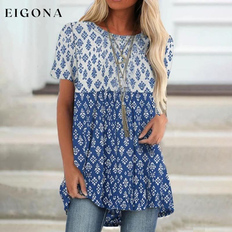 Casual Patchwork T-Shirt best Best Sellings clothes Plus Size Sale tops Topseller