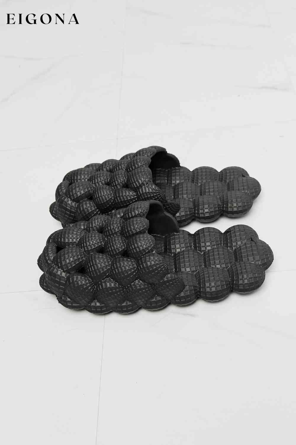 Laid Back Bubble Slides in Black NOOK JOI Ship from USA Shoes womens shoes