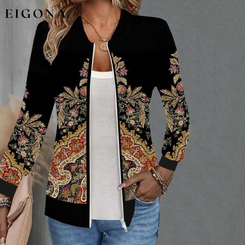 Vintage Floral Print Jacket 16.99 best Best Sellings cardigan cardigans clothes Plus Size Sale tops Topseller