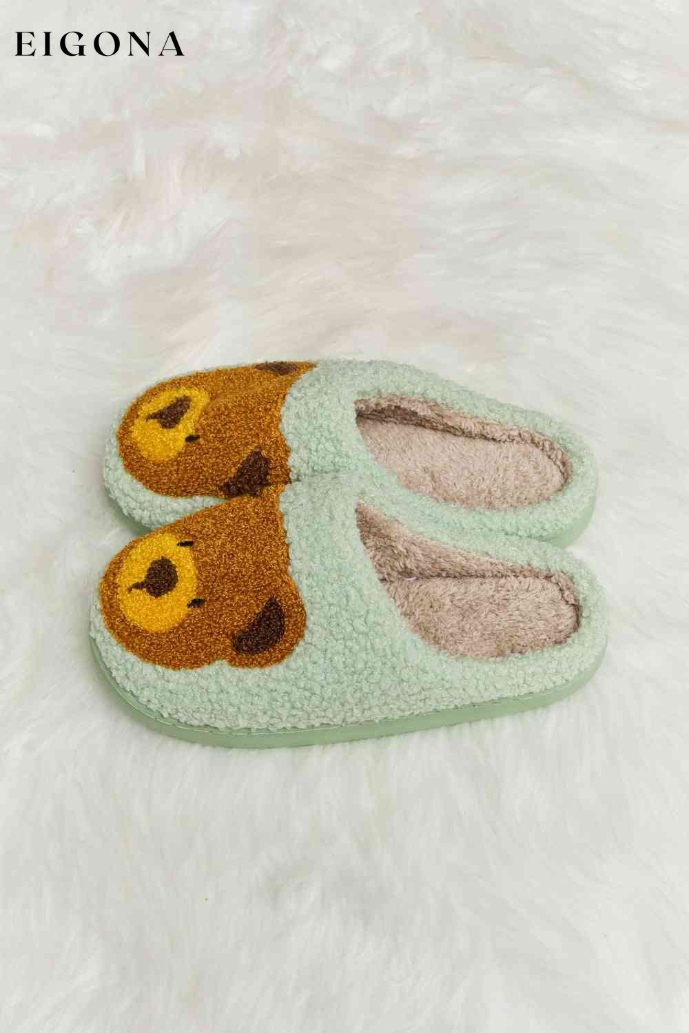 Print Plush Slide Slippers Melody Ship from USA Shoes womens shoes