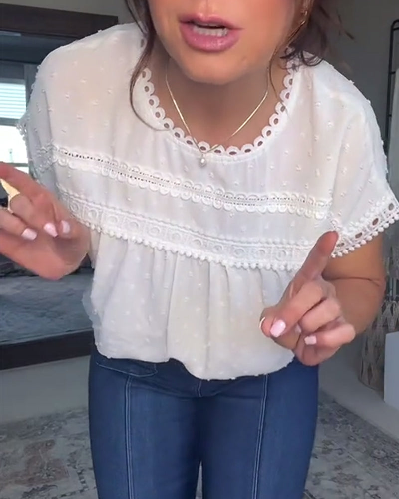 Camicetta francese a maniche corte