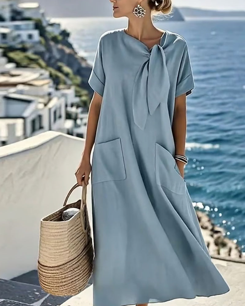 Lockeres Kleid, geeignet sowohl für die Freizeit als auch für den Urlaub