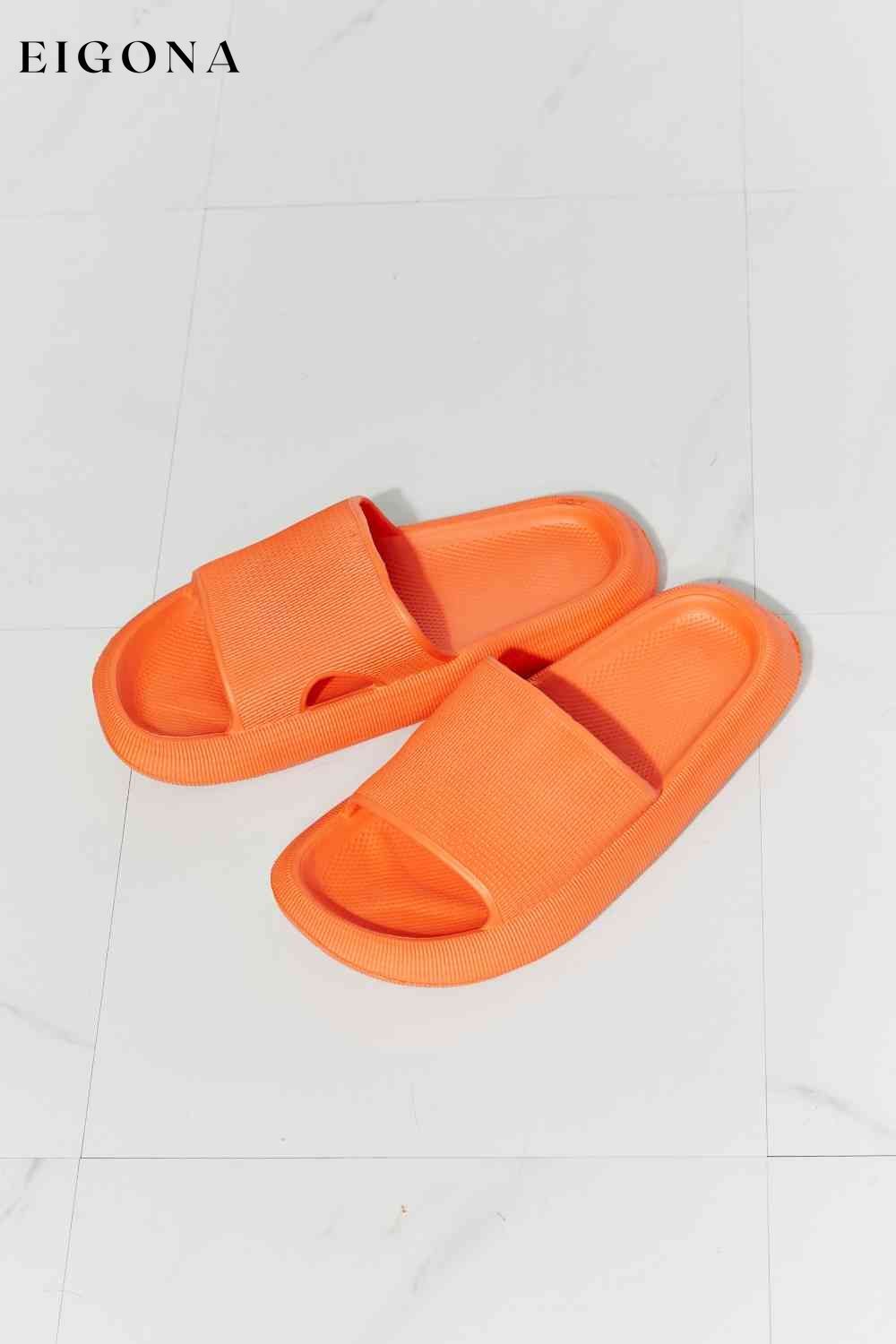 Arms Around Me Open Toe Slide in Orange Melody Ship from USA shoes womens shoes