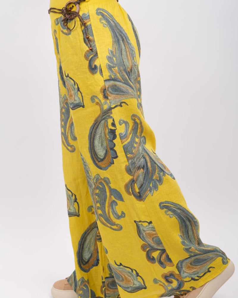 Printed loose wide-leg pants pants spring summer