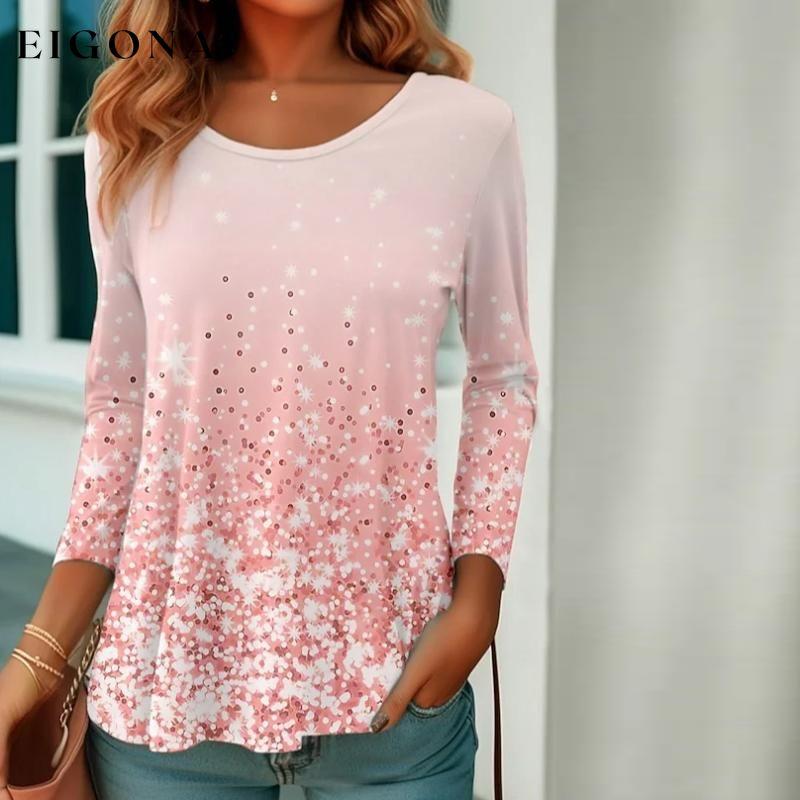 Elegant Gradient T-Shirt best Best Sellings clothes Plus Size Sale tops Topseller