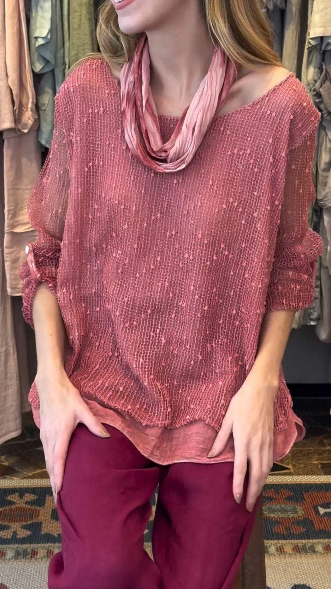 Women's Casual Solid Color Long Sleeve Top top