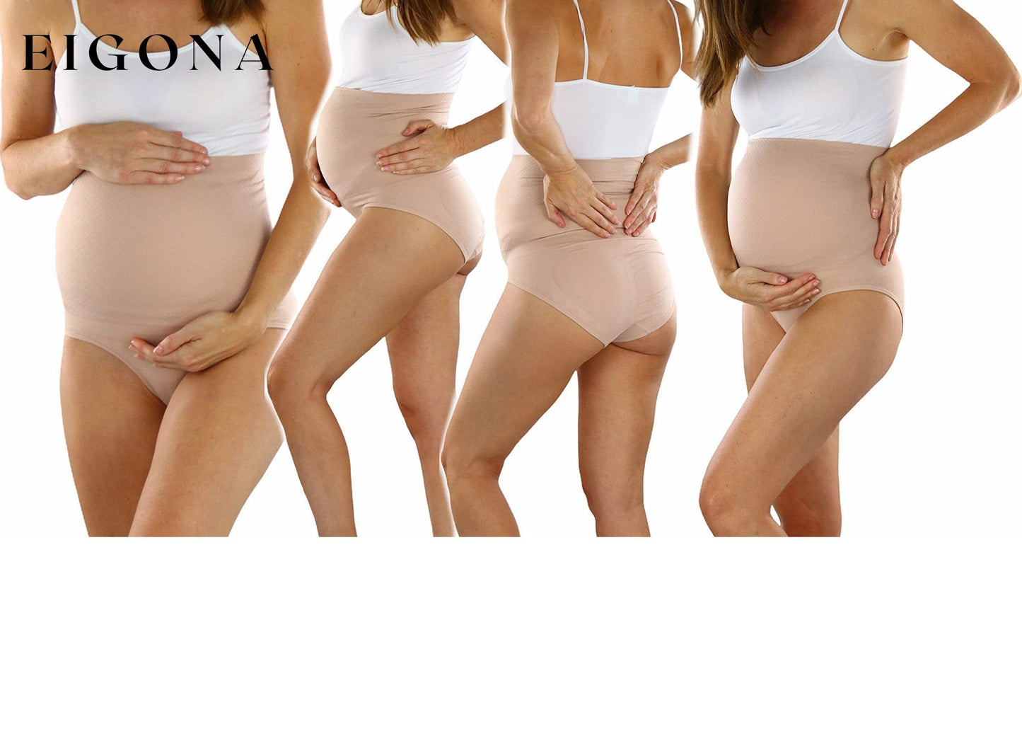 3-Pack: ToBeInStyle Women's High Waist Over The Bump Maternity Underwear __stock:100 lingerie Low stock refund_fee:1200