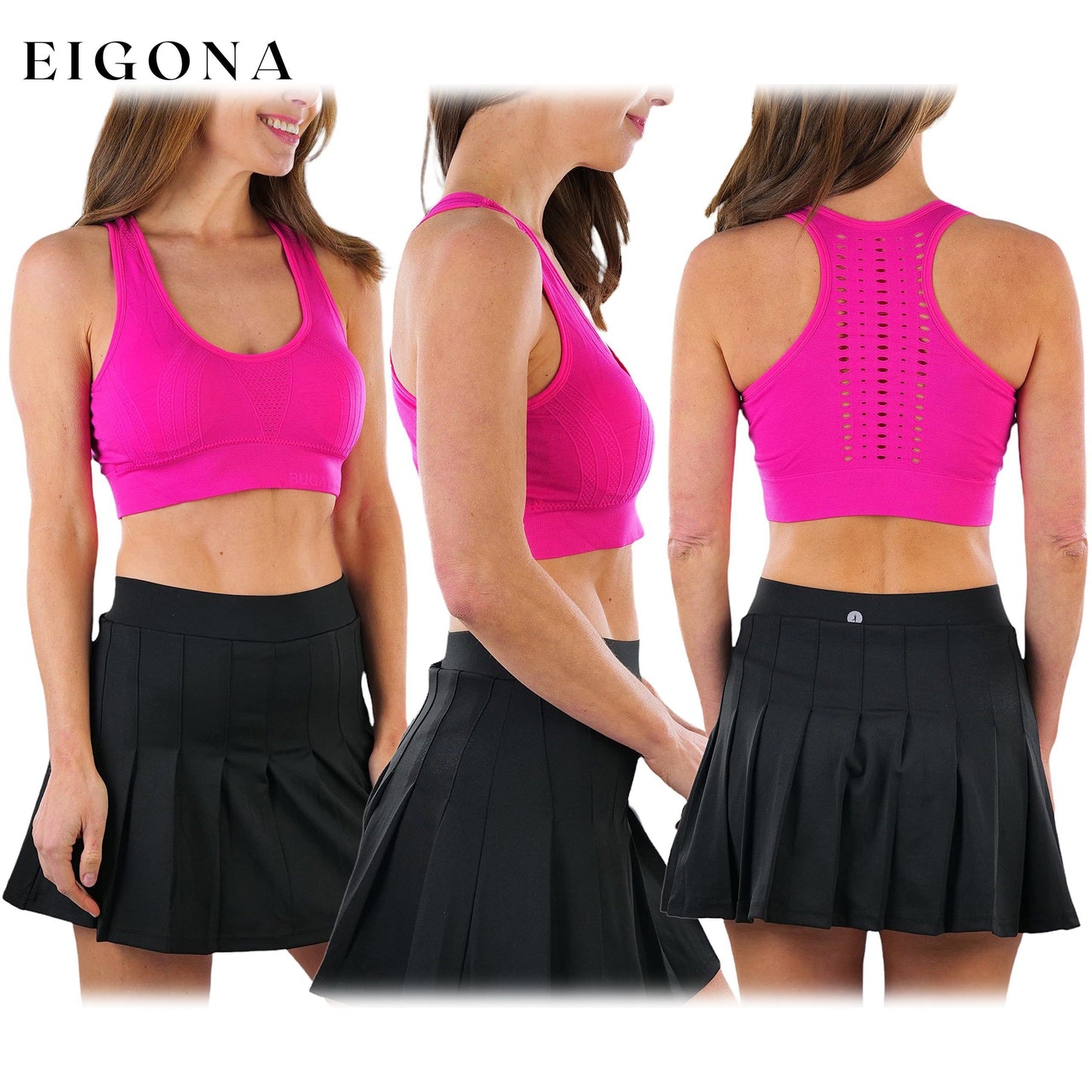 6-Pack: Women's Comfortable and Supportive Racerback Sports Bras __stock:250 lingerie refund_fee:1200