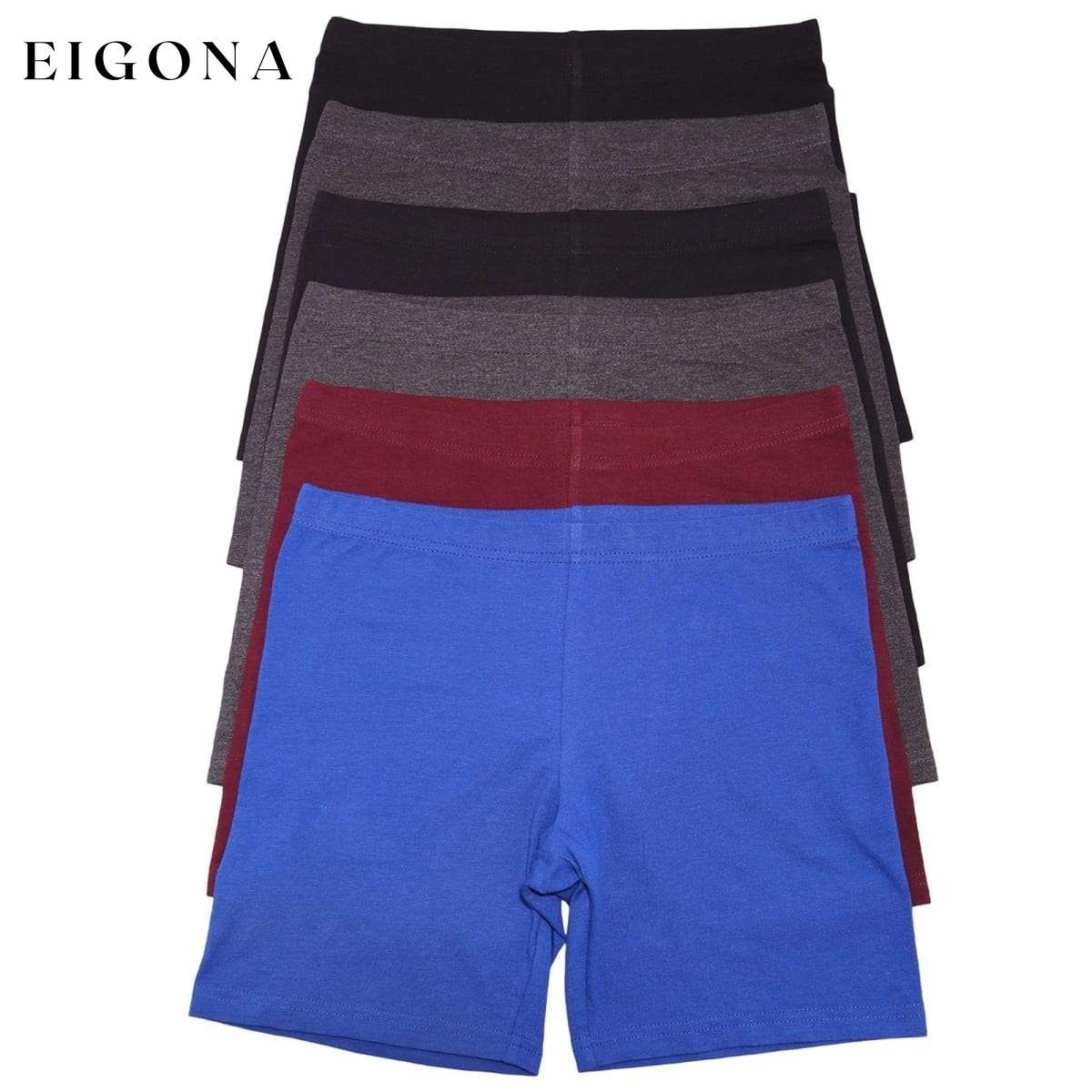 6-Pack: Women's Cotton Safety Boxer Short Panties __stock:150 lingerie Low stock refund_fee:1200