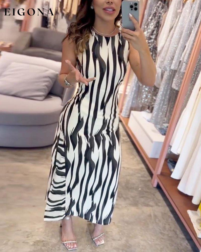 Summer elegant sleeveless long dress casual dresses summer