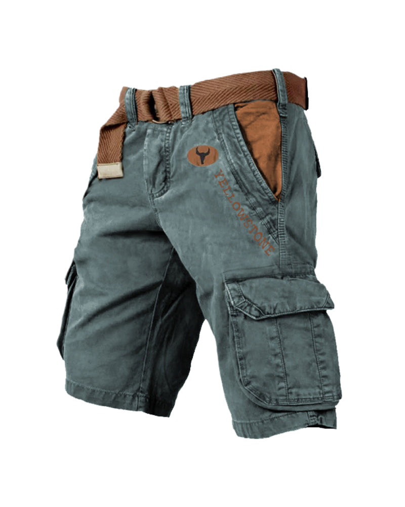 Men's multi-pocket tactical shorts Shorts man