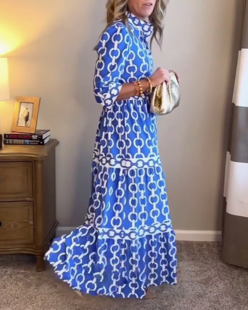 Lässiges Urlaubs-Bohemian-Kleid