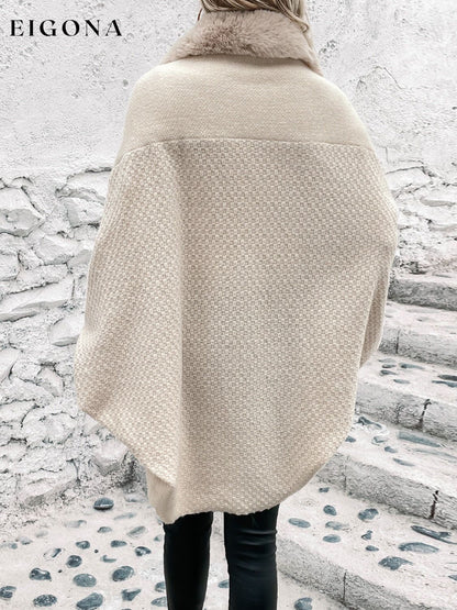 Open Front Sleeve Fashion Poncho sweater clothes jacket long sleeve Ship From Overseas Shipping Delay 09/30/2023 - 10/03/2023 Sounded Sweater sweaters