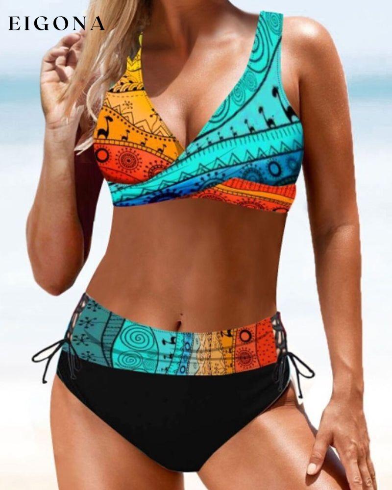 Colorful Bikini Swimsuit Multicolor 23BF Bikinis Clothes Summer Swimwear