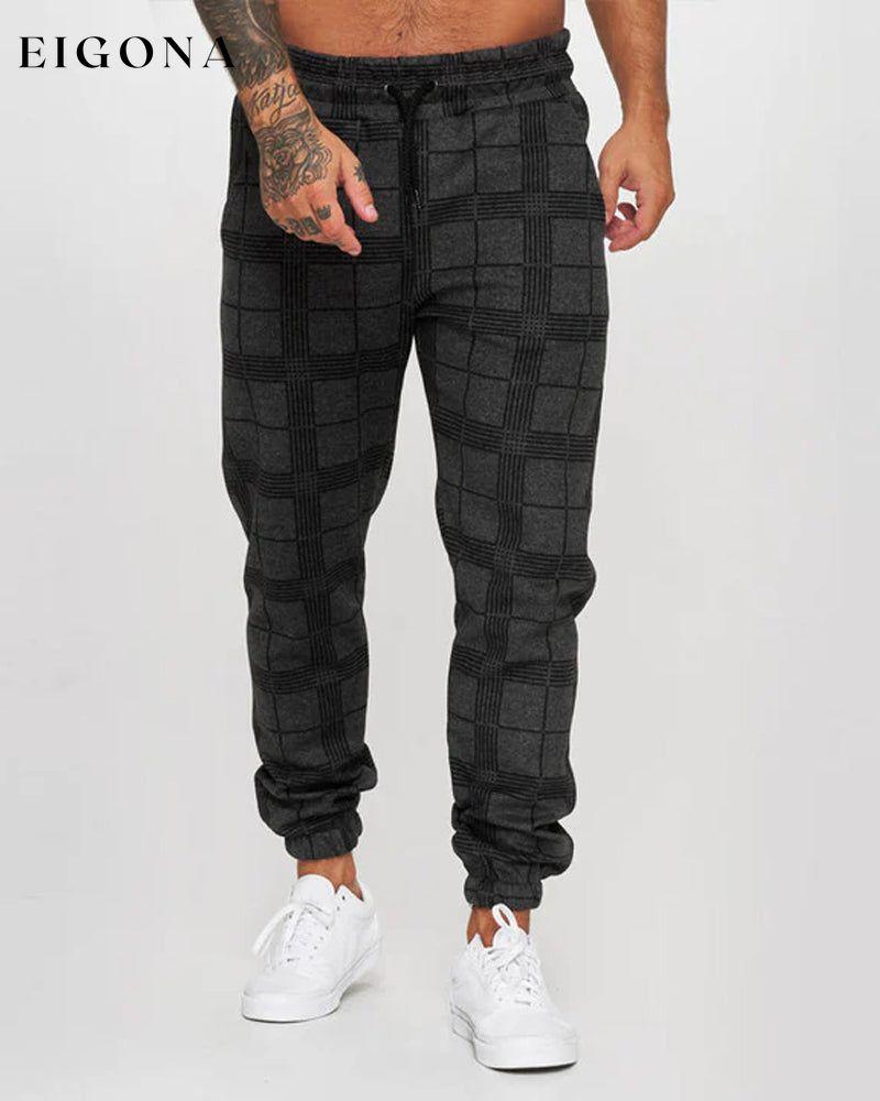 Men's plaid casual pants 2022 F/W 23BF Pants man