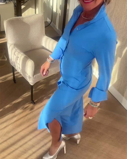 Modisches Kleid mit schmaler Passform