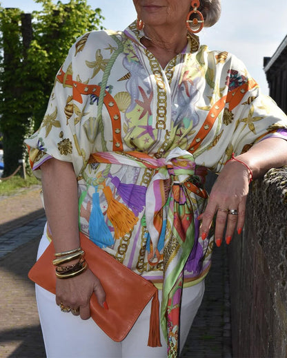 Camicetta casual in stile bohémien