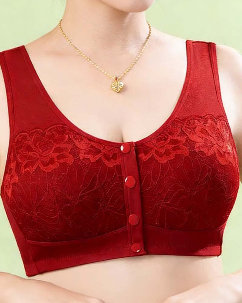 Comfortable Front-Hook Lace Underwear