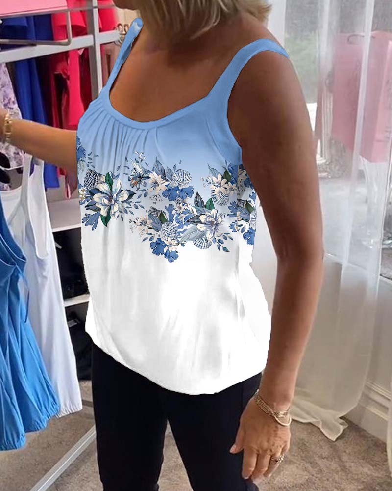 Weste mit Farbblock-Print im Farbverlauf