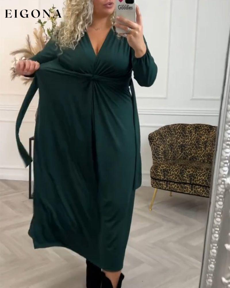 Sexy solid color Long Sleeve Dress 2023 f/w 23BF casual dresses Clothes Dresses