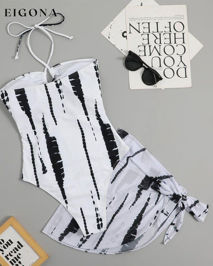 Halter neck one piece bikini two piece set 23BF Bikinis Clothes Spring Summer Swimwear Two-Piece Sets