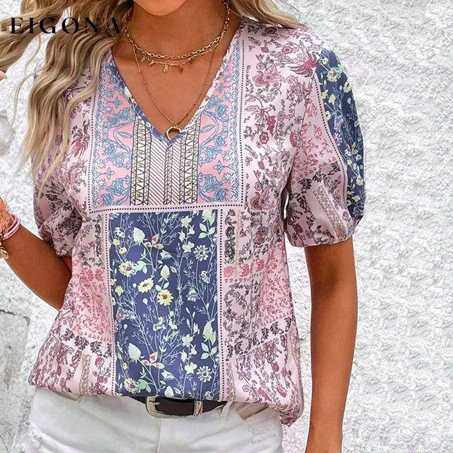 Ethnic Style Floral Blouse best Best Sellings clothes Plus Size Sale tops Topseller