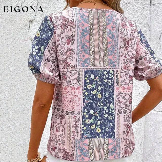Ethnic Style Floral Blouse best Best Sellings clothes Plus Size Sale tops Topseller