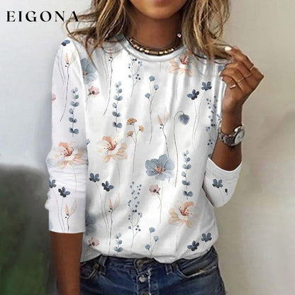 Casual Floral Print T-Shirt best Best Sellings clothes Plus Size Sale tops Topseller
