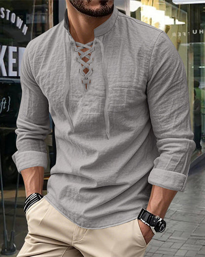 Men's Casual Shirt in Solid Color – Classic, Comfortable & Versatile to Combine 👔