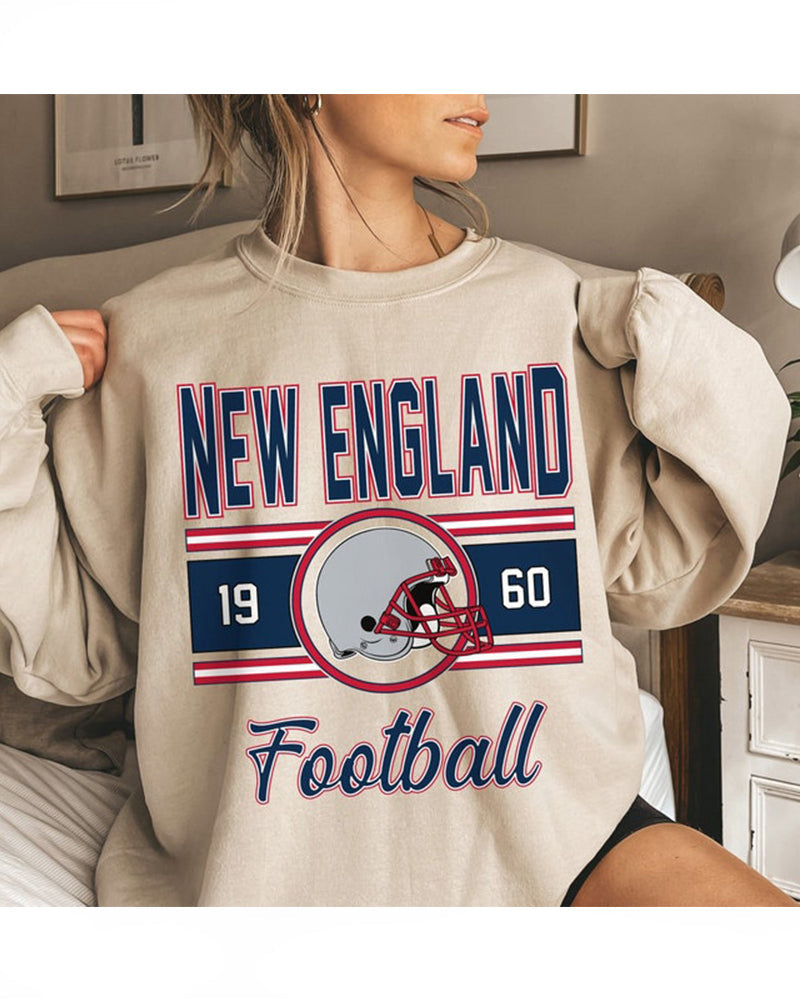 New England Vintage Sweatshirt 2024 f/w Grinch NFL sweatshirts