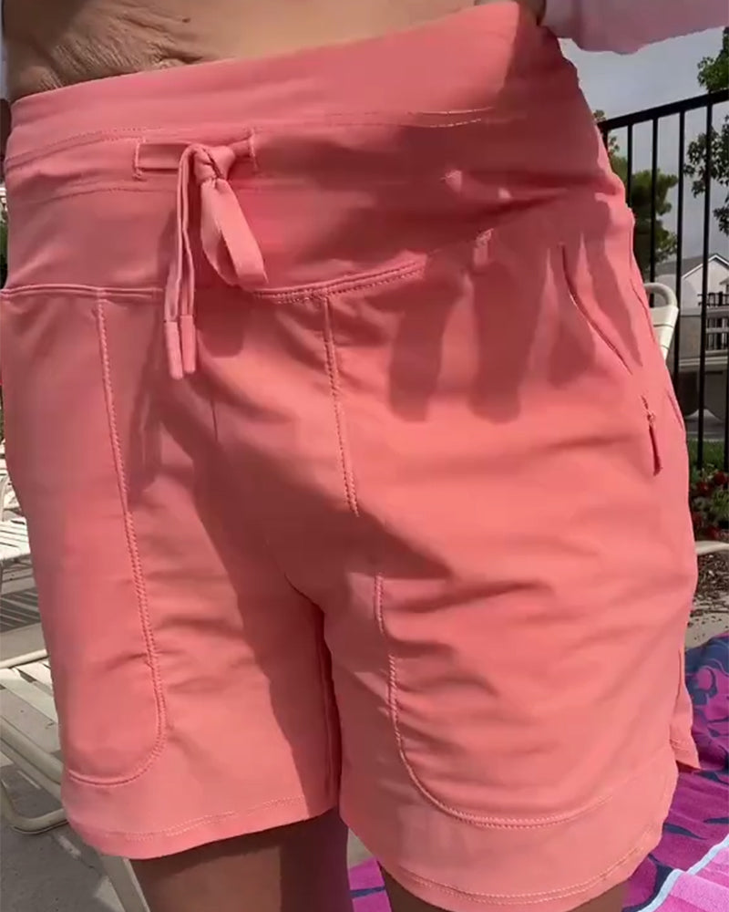 Lässige Shorts mit Kordelzug