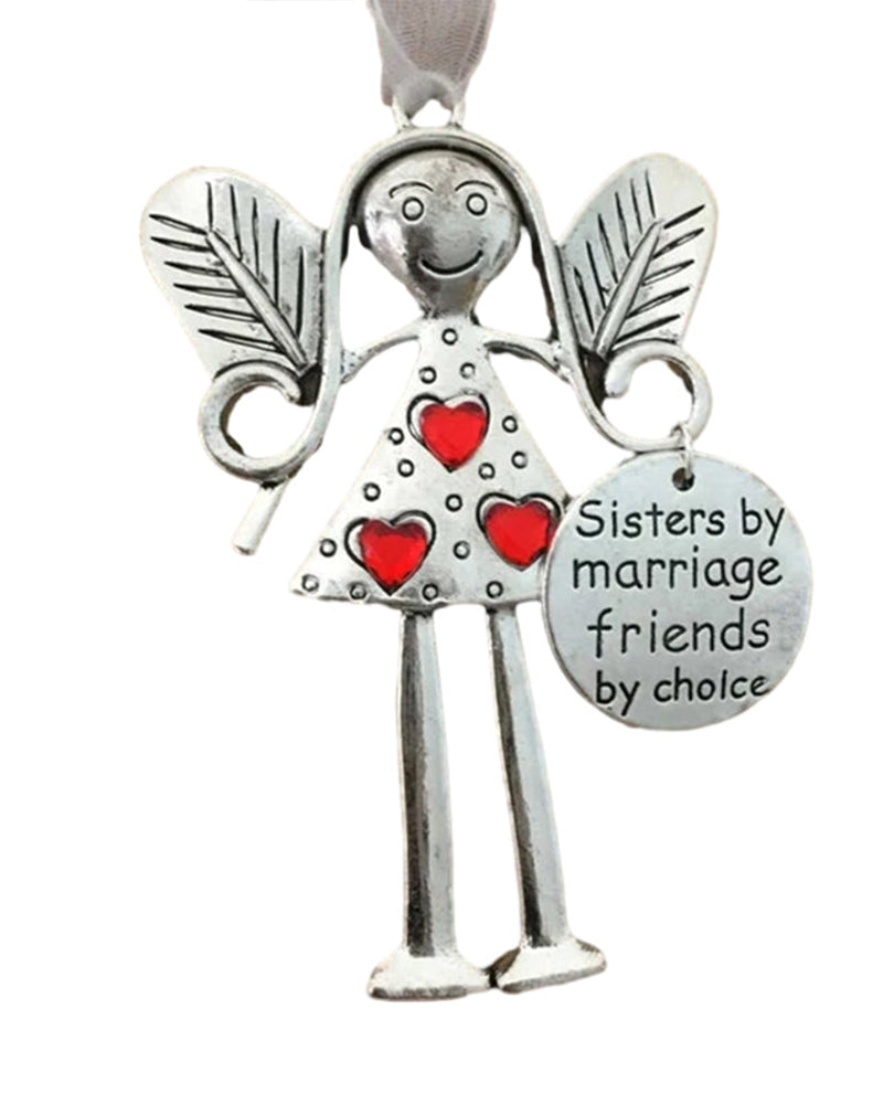 Crazy beautiful friends forever - angel ornament christmas gift ACCESSORIES Christmas