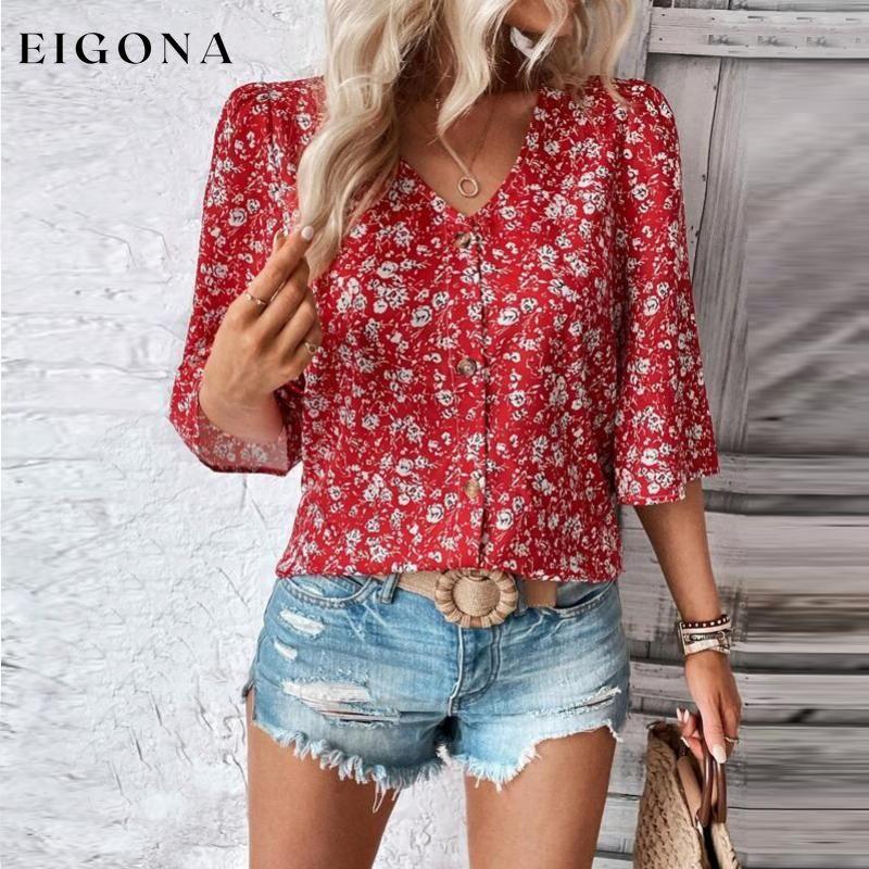 Casual Loose Floral Blouse best Best Sellings clothes Plus Size Sale tops Topseller