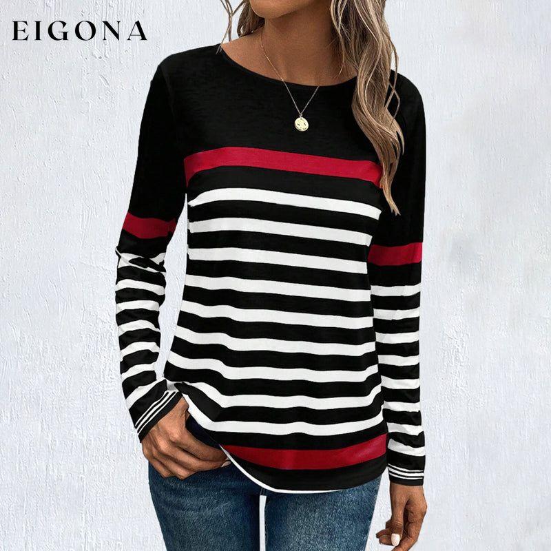 Casual Striped T-Shirt best Best Sellings clothes Plus Size Sale tops Topseller