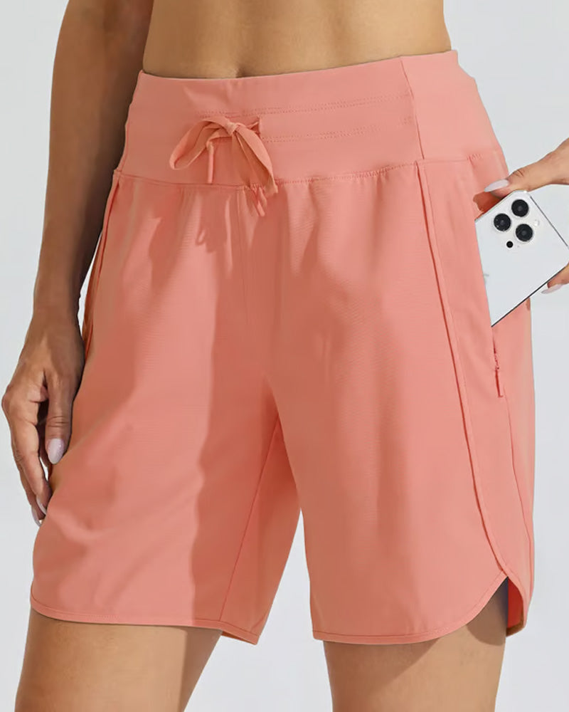 High-Waisted Tummy Control Athletic Shorts