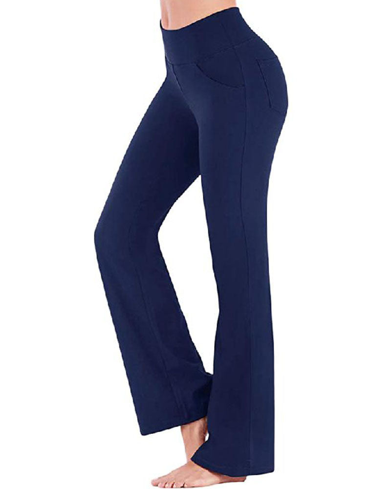 Women's High Waist and Flared Leg Yoga Pants