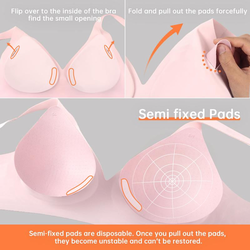 Comfort Deep V Bra without Underwire