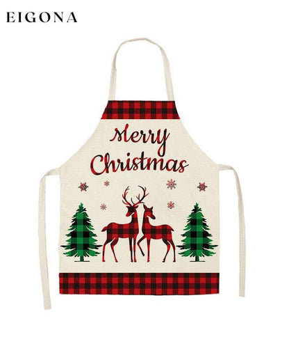 Christmas style halter neck anti-fouling apron A1 23BF ACCESSORIES christmas Clothes